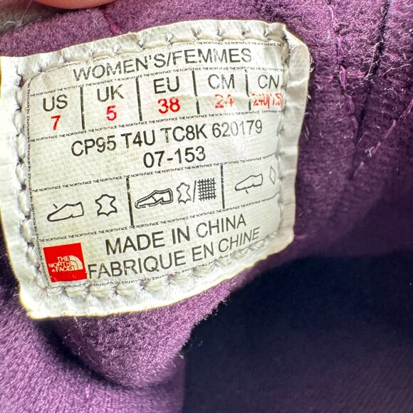 The North Face Women’s Leather Wedge Ankle Boots Gray Waterproof IcePick 7.5 - Picture 9 of 11